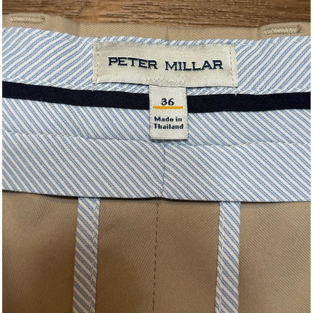 Peter Millar Salem Classic Performance Golf Shorts 124th U.S Open Khaki Sz 36